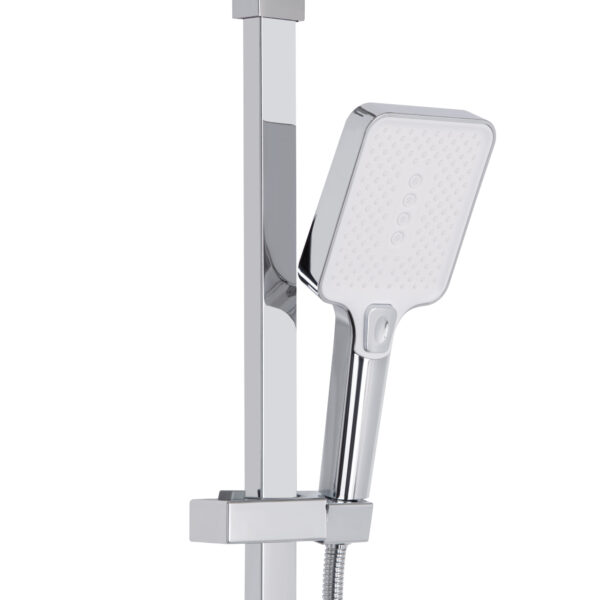 Душевая система универсальная Qtap Swan Cascada на три потребителя (с изливом) QTSWA111CRW45570 Chrome/White Душова система універсальна Qtap Swan Cascada на три споживачі (з виливом) QTSWA111CRW45570 Chrome/White
