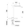 Змішувач для раковини Qtap Presto високий QTPRE269GRP45582 Gunmetal Black Змішувач для раковини Qtap Presto високий QTPRE269GRP45582 Gunmetal Black