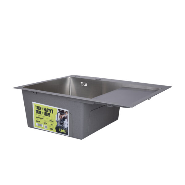Мийка для кухні інтегрована Lidz Handmade H6350R крило праворуч (LDH6350BRUR45587) Brushed Steel 3,0/1,0 мм Мийка для кухні інтегрована Lidz Handmade H6350R крило праворуч (LDH6350BRUR45587) Brushed Steel 3,0/1,0 мм