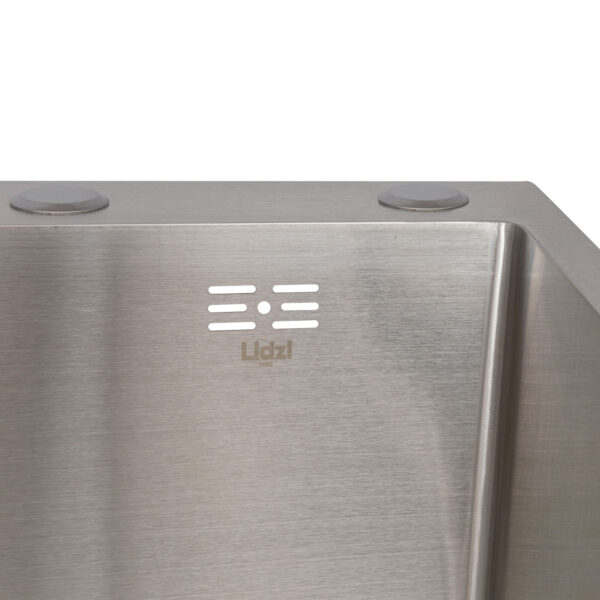 Мийка для кухні інтегрована Lidz Handmade H6350L крило ліворуч (LDH6350BRUL45588) Brushed Steel 3,0/1,0 мм Мийка для кухні інтегрована Lidz Handmade H6350L крило ліворуч (LDH6350BRUL45588) Brushed Steel 3,0/1,0 мм