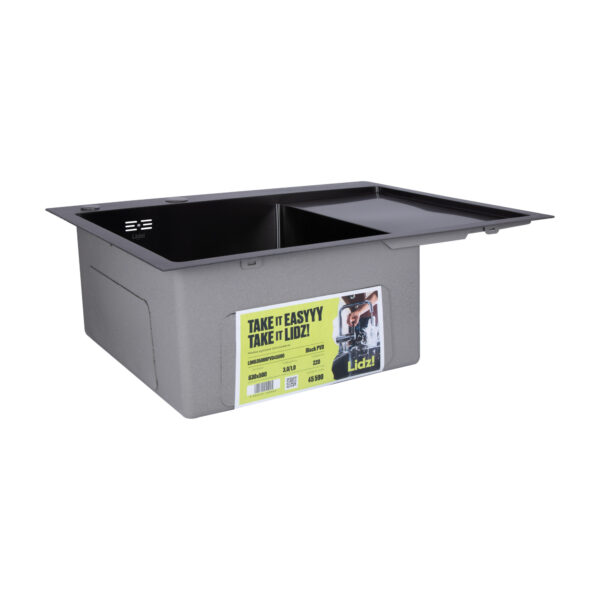 Мийка для кухні інтегрована Lidz Handmade H6350BR крило праворуч (LDH6350BRPVD45590) Brushed Black PVD 3,0/1,0 мм Мийка для кухні інтегрована Lidz Handmade H6350BR крило праворуч (LDH6350BRPVD45590) Brushed Black PVD 3,0/1,0 мм