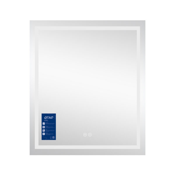 Дзеркало Qtap Mideya (MI1) 700х800 з LED-підсвічуванням Touch, з антизапотіванням, димером QT2078DCF7080W Дзеркало Qtap Mideya (MI1) 700х800 з LED-підсвічуванням Touch, з антизапотіванням, димером QT2078DCF7080W