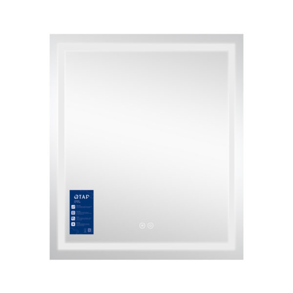 Дзеркало Qtap Mideya (MI1) 700х800 з LED-підсвічуванням Touch, з антизапотіванням, димером QT2078DCF7080W Дзеркало Qtap Mideya (MI1) 700х800 з LED-підсвічуванням Touch, з антизапотіванням, димером QT2078DCF7080W