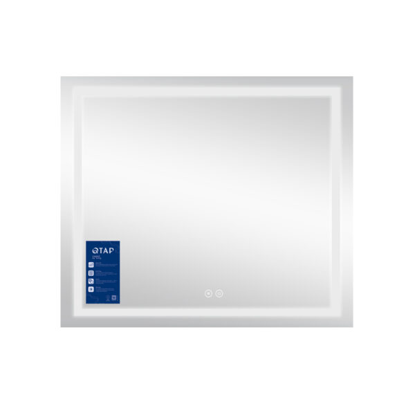 Дзеркало Qtap Mideya (MI1) 800х700 з LED-підсвічуванням Touch, з антизапотіванням, з димером QT2078NCF8070W Дзеркало Qtap Mideya (MI1) 800х700 з LED-підсвічуванням Touch, з антизапотіванням, з димером QT2078NCF8070W