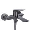 Змішувач для ванни Qtap Vlasta New (з душовим гарнітуром) QTVLA259GMB45643 Gunmetal Black PVD Змішувач для ванни Qtap Vlasta New (з душовим гарнітуром) QTVLA259GMB45643 Gunmetal Black PVD