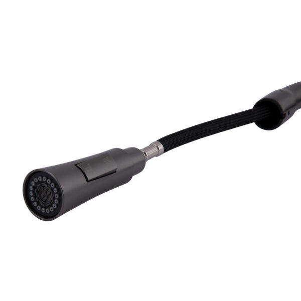 Змішувач для кухні Qtap Vlasta New з висувним виливом QTVLA344GMB45647 Gunmetal Black PVD Змішувач для кухні Qtap Vlasta New з висувним виливом QTVLA344GMB45647 Gunmetal Black PVD
