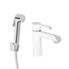 Змішувач для раковини Qtap Grand (з гігієнічним душем) QTGRA272CRW45671 Chrome/White Змішувач для раковини Qtap Grand (з гігієнічним душем) QTGRA272CRW45671 Chrome/White