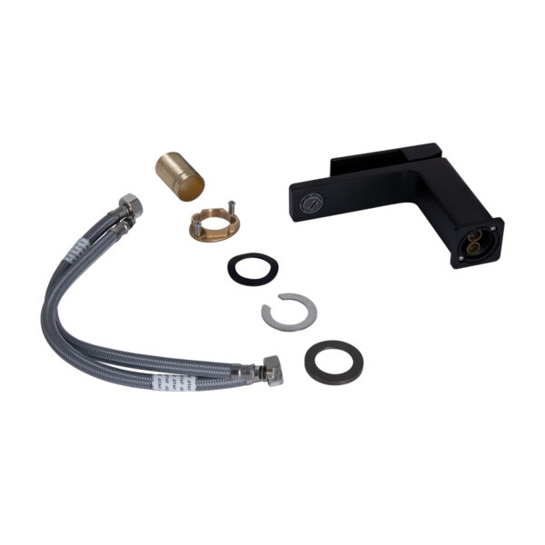 Змішувач для раковини Qtap Gemini QTGEM270BLM45674 Black Matt Змішувач для раковини Qtap Gemini QTGEM270BLM45674 Black Matt