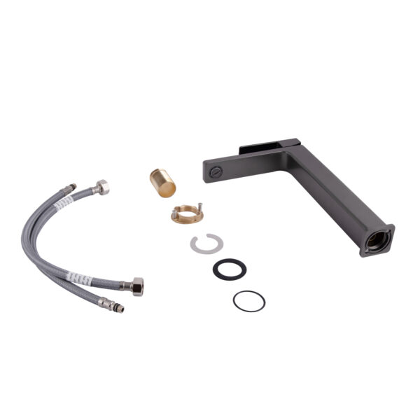 Змішувач для раковини Qtap Gemini високий QTGEM269GMB45680 Gunmetal Black PVD Змішувач для раковини Qtap Gemini високий QTGEM269GMB45680 Gunmetal Black PVD