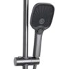Душова система універсальна Qtap Gemini на три споживачі (з виливом) QTGEM111GMB45688 Gunmetal Black PVD