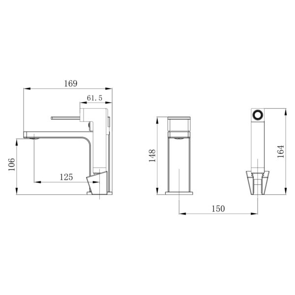 Змішувач для раковини Qtap Gemini (з гігієнічним душем) QTGEM272GMB45692 Gunmetal Black PVD Змішувач для раковини Qtap Gemini (з гігієнічним душем) QTGEM272GMB45692 Gunmetal Black PVD