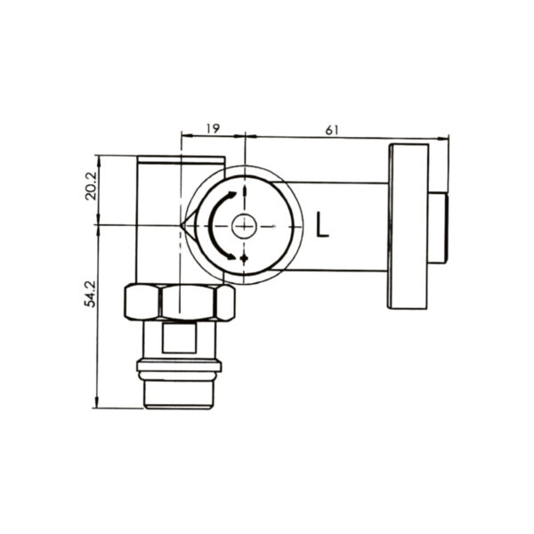 Комплект кранів Thermo Alliance Standart 1/2" бiлий, для рушникосушарки кутовий SF395W15HEW Комплект кранів Thermo Alliance Standart 1/2" бiлий, для рушникосушарки кутовий SF395W15HEW