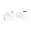Комплект кранів Thermo Alliance Standart 1/2" бiлий, для рушникосушарки кутовий SF395W15HEW Комплект кранів Thermo Alliance Standart 1/2" бiлий, для рушникосушарки кутовий SF395W15HEW