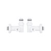 Комплект кранів Thermo Alliance Standart 1/2" бiлий, для рушникосушарки кутовий SF395W15HEW Комплект кранів Thermo Alliance Standart 1/2" бiлий, для рушникосушарки кутовий SF395W15HEW