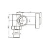 Комплект кранів Thermo Alliance Standart 1/2" чорний, для рушникосушарки кутовий SF395W15HEB Комплект кранів Thermo Alliance Standart 1/2" чорний, для рушникосушарки кутовий SF395W15HEB
