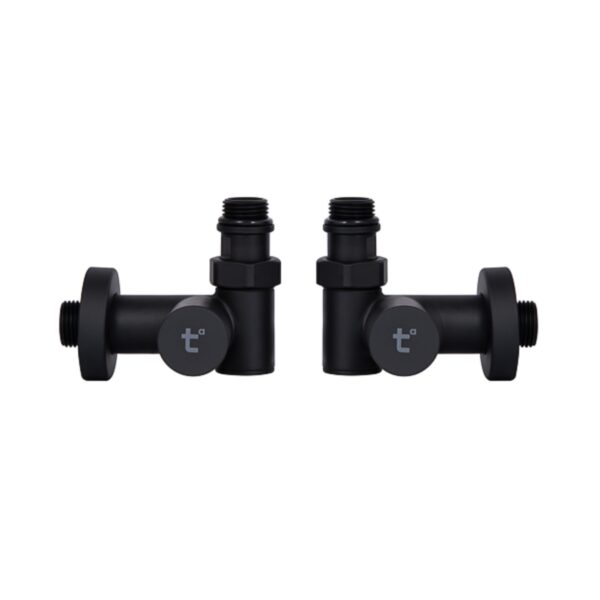 Комплект кранів Thermo Alliance Standart 1/2" чорний, для рушникосушарки кутовий SF395W15HEB Комплект кранів Thermo Alliance Standart 1/2" чорний, для рушникосушарки кутовий SF395W15HEB