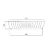 Лійка для верхнього душу Qtap Hlavova 260x180 мм прямокутна QTHLA107CRM45784 Chrome/Black Лійка для верхнього душу Qtap Hlavova 260x180 мм прямокутна QTHLA107CRM45784 Chrome/Black