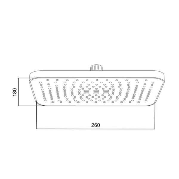 Лійка для верхнього душу Qtap Hlavova 260x180 мм прямокутна QTHLA107CRM45785 Chrome/White Лійка для верхнього душу Qtap Hlavova 260x180 мм прямокутна QTHLA107CRM45785 Chrome/White