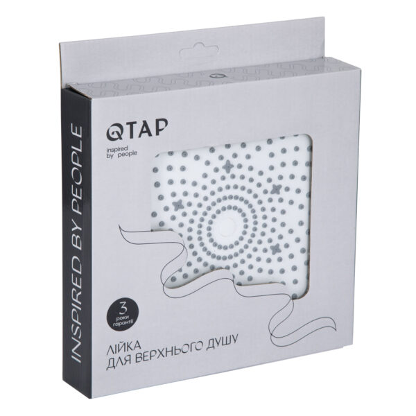 Лійка для верхнього душу Qtap Hlavova D 230 мм округла QTHLA107CRM45787 Chrome/White Лійка для верхнього душу Qtap Hlavova D 230 мм округла QTHLA107CRM45787 Chrome/White