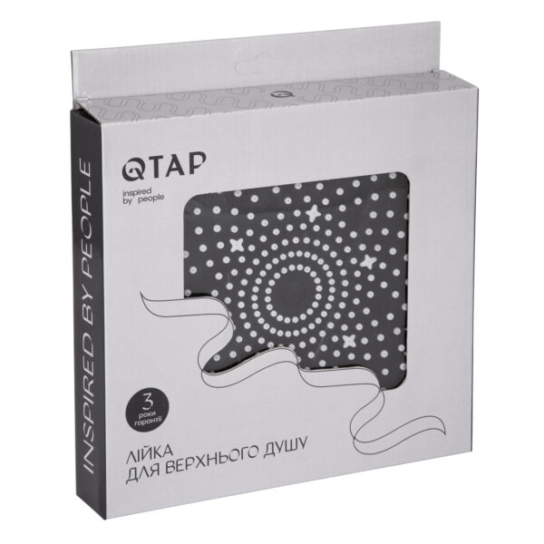 Лійка для верхнього душу Qtap Hlavova D 230 мм округла QTHLA107BLM45788 Black Matt Лійка для верхнього душу Qtap Hlavova D 230 мм округла QTHLA107BLM45788 Black Matt