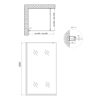 Душова перегородка Qtap Walk-In Standard BLM209.C8 90х200 см, скло Clear 8 мм, покриття CalcLess Душова перегородка Qtap Walk-In Standard BLM209.C8 90х200 см, скло Clear 8 мм, покриття CalcLess