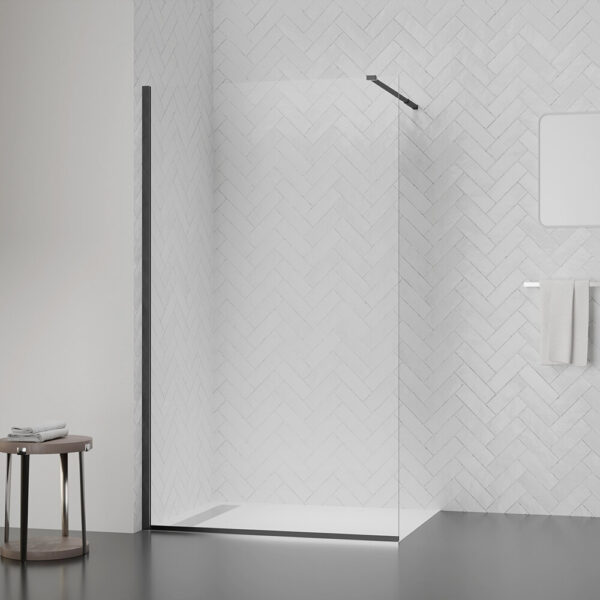 Душова перегородка Qtap Walk-In Standard BLM209.C8 90х200 см, скло Clear 8 мм, покриття CalcLess Душова перегородка Qtap Walk-In Standard BLM209.C8 90х200 см, скло Clear 8 мм, покриття CalcLess