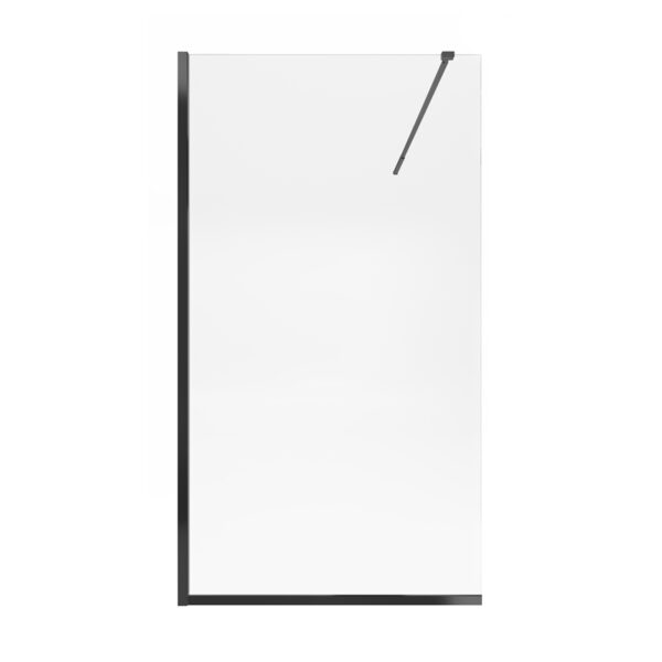 Душевая перегородка Qtap Walk-In Standard BLM201.C8 100х200 см, стекло Clear 8 мм, покрытие CalcLess Душова перегородка Qtap Walk-In Standard BLM201.C8 100х200 см, скло Clear 8 мм, покриття CalcLess