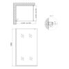 Душевая перегородка Qtap Walk-In Standard BLM201.C8 100х200 см, стекло Clear 8 мм, покрытие CalcLess Душова перегородка Qtap Walk-In Standard BLM201.C8 100х200 см, скло Clear 8 мм, покриття CalcLess