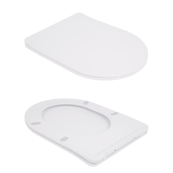 Унітаз-компакт Qtap Robin Ultra Quiet безободковий з сидінням Soft-close QT13226089AW Унітаз-компакт Qtap Robin Ultra Quiet безободковий з сидінням Soft-close QT13226089AW