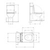 Унитаз-компакт Qtap Cardinal Ultra Quiet безободковый с сиденьем Soft-close QT04222168AUQ3W Унітаз-компакт Qtap Cardinal Ultra Quiet безободковий з сидінням Soft-close QT04222168AUQ3W