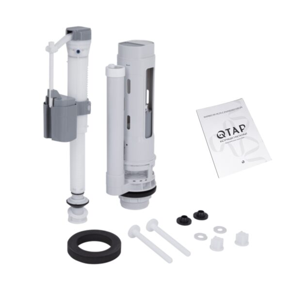 Унитаз-компакт Qtap Cardinal Ultra Quiet безободковый с сиденьем Soft-close QT04222168AUQ3W Унітаз-компакт Qtap Cardinal Ultra Quiet безободковий з сидінням Soft-close QT04222168AUQ3W