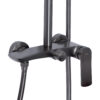 Душевая система для душа Qtap Slavonice на два потребителя QTSLA110GMB45913 Gunmetal Black PVD Душова система для душу Qtap Slavonice на два споживачі QTSLA110GMB45913 Gunmetal Black PVD