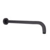 Кронштейн для верхнього душу Qtap Trubice 370 мм округлий QTTRU120BLM45927 Black Matt