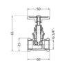 Вентиль латунний SD 20х3/4" ВР (YA)