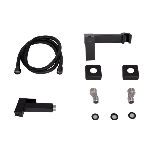 Набор для гигиенического душа Lidz Kubis 110 Black LDKUB110BLA46104 прямоугольный Набір для гігієнічного душу Lidz Kubis 110 Black LDKUB110BLA46104 прямокутний