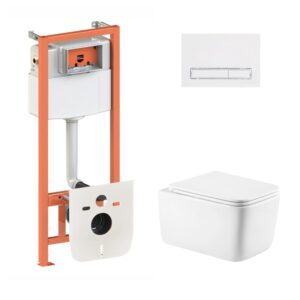 Готове рішення Qtap для ванної кімнати: підвісний унітаз Gemini Ultra Quiet 520×360×350 + комплект інсталяції Nest 4 в 1 (лінійна Готове рішення Qtap для ванної кімнати: підвісний унітаз Gemini Ultra Quiet 520×360×350 + комплект інсталяції Nest 4 в 1 (лінійна