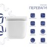 Готове рішення Qtap для ванної кімнати: підвісний унітаз Gemini Ultra Quiet 520×360×350 + комплект інсталяції Nest 4 в 1 (лінійна