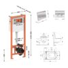 Готовое решение Qtap для ванной комнаты: подвесной унитаз Gemini Ultra Quiet 530х365х373+ комплект инсталляции Nest 4 в 1 (круглая Готове рішення Qtap для ванної кімнати: підвісний унітаз Gemini Ultra Quiet 530х365х373 + комплект інсталяції Nest 4 в 1 (кругла