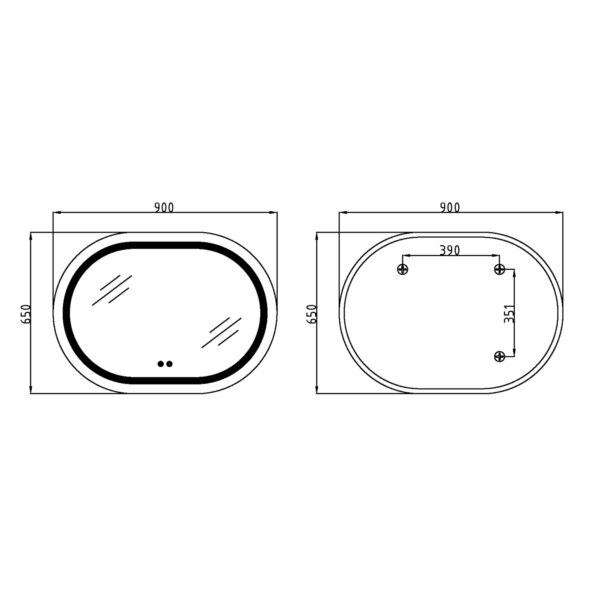 Зеркало Qtap Gemini 650х900 с LED-подсветкой Touch, с антизапотеванием, с диммером, рег. темп цвета (3000-6500K) Дзеркало Qtap Gemini 650х900 з LED-підсвічуванням Touch, з антизапотіванням, з димером, рег. темп. кольору (3000-6500K)