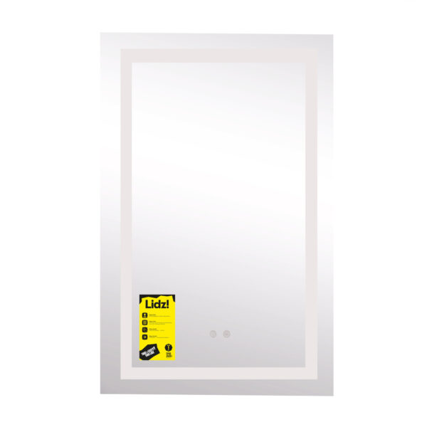 Зеркало Lidz Kubis 500х800 с LED-подсветкой Touch, с антизапотеванием, с диммером, рег. яркости LD78LF9365080 Дзеркало Lidz Kubis 500х800 з LED-підсвічуванням Touch, з антизапотіванням, з димером, рег. яскравості LD78LF9365080