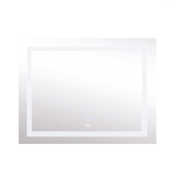 Зеркало Lidz Kubis 1000х800 с LED-подсветкой Touch, с антизапотеванием, с диммером, рег. яркости LD78LF61410080 Дзеркало Lidz Kubis 1000х800 з LED-підсвічуванням Touch, з антизапотіванням, з димером, рег. яскравості LD78LF61410080