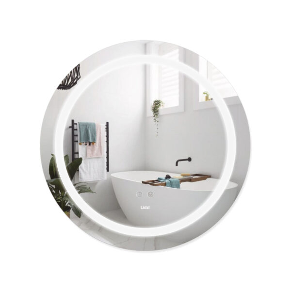Дзеркало Lidz Aria R600 з LED-підсвічуванням Touch, з антизапотіванням, з димером, рег. яскравості LD78LR600 Дзеркало Lidz Aria R600 з LED-підсвічуванням Touch, з антизапотіванням, з димером, рег. яскравості LD78LR600