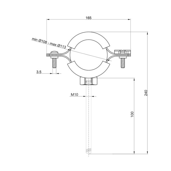 Хомут Thermo Alliance Forte 4" (D108-113 мм) SF100100 Хомут Thermo Alliance Forte 4" (D108-113 мм) SF100100