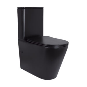 Унітаз підлоговий Qtap Scorpio Ultra Quiet безобідковий з сидінням Soft-close MATT BLACK QT14226088AMB Унітаз підлоговий Qtap Scorpio Ultra Quiet безобідковий з сидінням Soft-close MATT BLACK QT14226088AMB