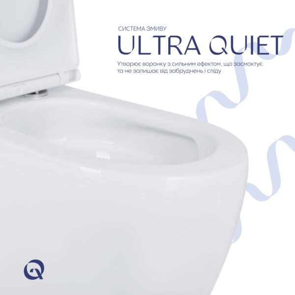 Унітаз підлоговий Qtap Robin New Ultra Quiet безобідковий з сидінням Soft-close WHITE QT13226083AW Унітаз підлоговий Qtap Robin New Ultra Quiet безобідковий з сидінням Soft-close WHITE QT13226083AW