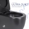 Унітаз підлоговий Qtap Robin Ultra Quiet безобідковий з сидінням Soft-close MATT BLACK QT13226083AMB Унітаз підлоговий Qtap Robin Ultra Quiet безобідковий з сидінням Soft-close MATT BLACK QT13226083AMB