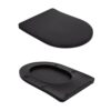 Унітаз підлоговий Qtap Robin Ultra Quiet безобідковий з сидінням Soft-close MATT BLACK QT13226083AMB Унітаз підлоговий Qtap Robin Ultra Quiet безобідковий з сидінням Soft-close MATT BLACK QT13226083AMB