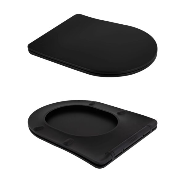 Унітаз підвісний Qtap Scorpio Ultra Quiet безобідковий з сидінням Soft-close MATT BLACK QT14332380AMB Унітаз підвісний Qtap Scorpio Ultra Quiet безобідковий з сидінням Soft-close MATT BLACK QT14332380AMB