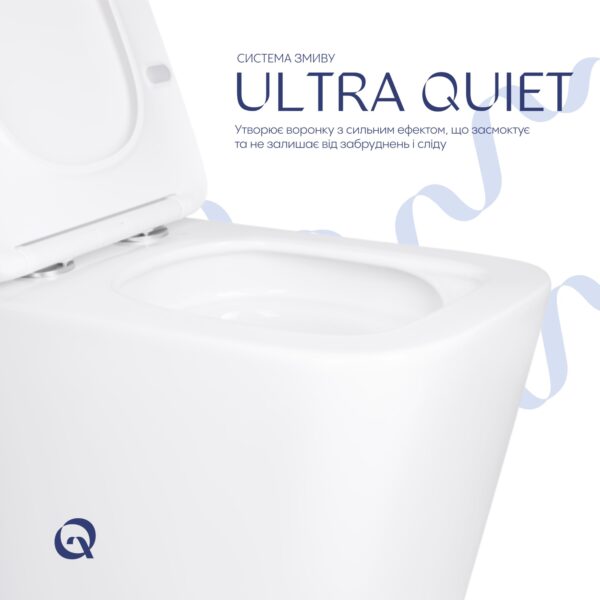 Унітаз підвісний Qtap Tern Ultra Quiet безобідковий з сидінням Soft-close WHITE QT17332303AW Унітаз підвісний Qtap Tern Ultra Quiet безобідковий з сидінням Soft-close WHITE QT17332303AW