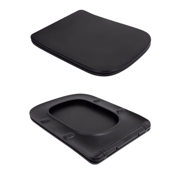 Унітаз підвісний Qtap Tern New Ultra Quiet безобідковий з сидінням Soft-close MATT BLACK QT17332303ASMB Унітаз підвісний Qtap Tern New Ultra Quiet безобідковий з сидінням Soft-close MATT BLACK QT17332303ASMB